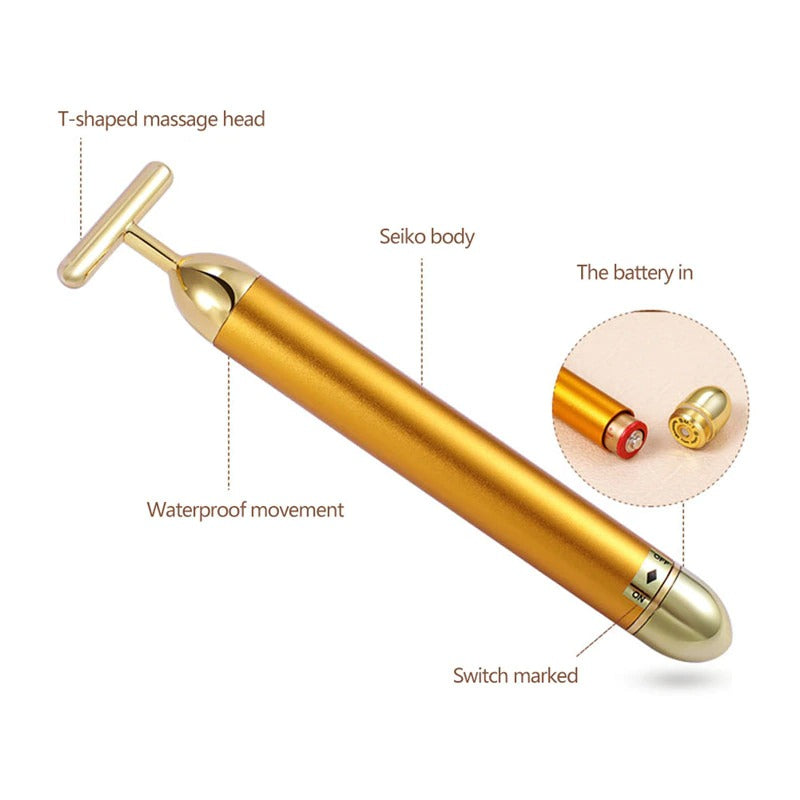 RadiantGlow Facial Roller Massager